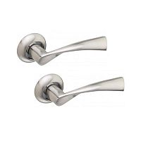 Ручки на розеті KEDR R07.023-AL SN/CP сатин/хром